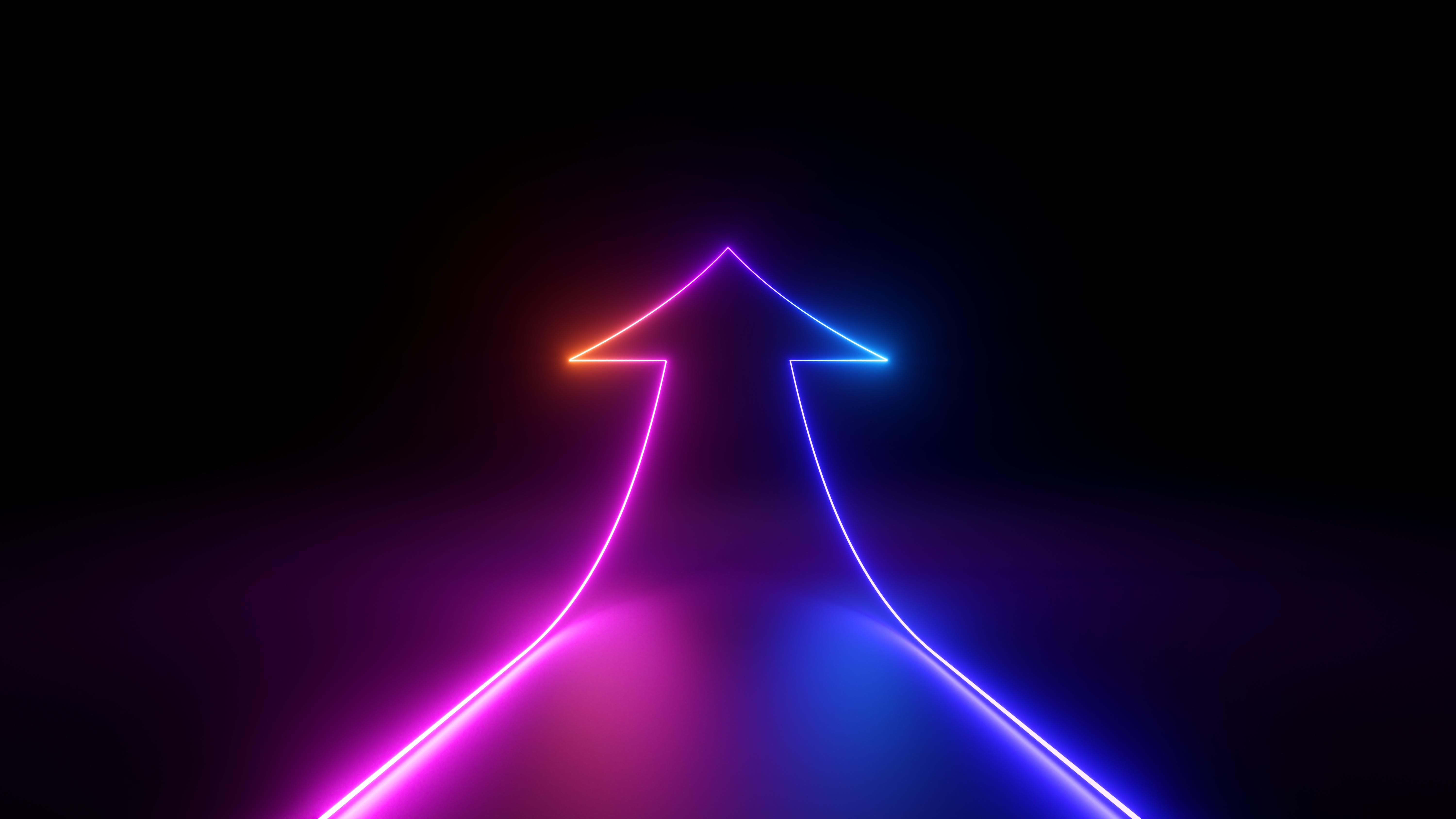 Ascending geometric arrow representing practical progress and insight